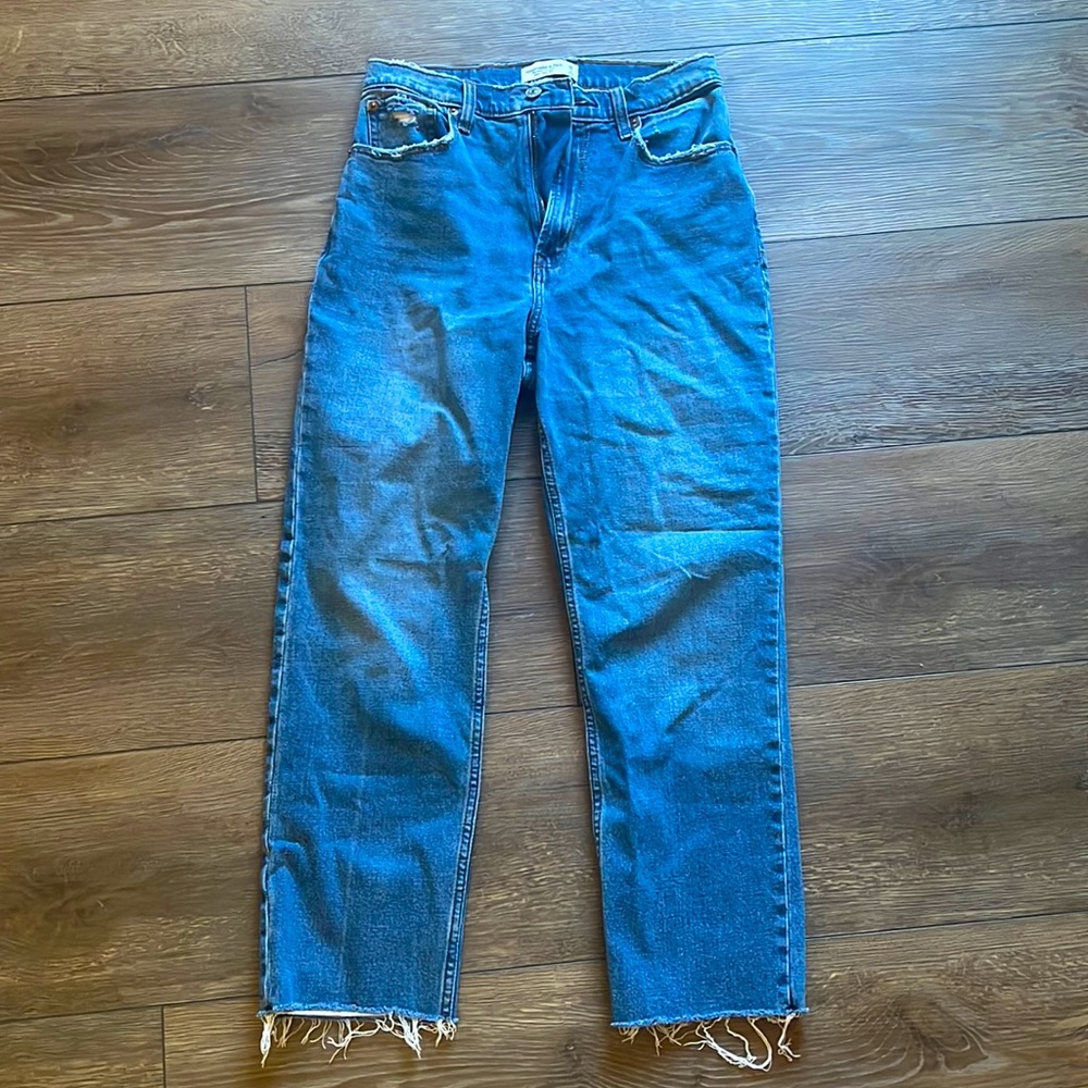 Abercrombie & Fitch The Ankle Straight Ultra High Rise Curve Love